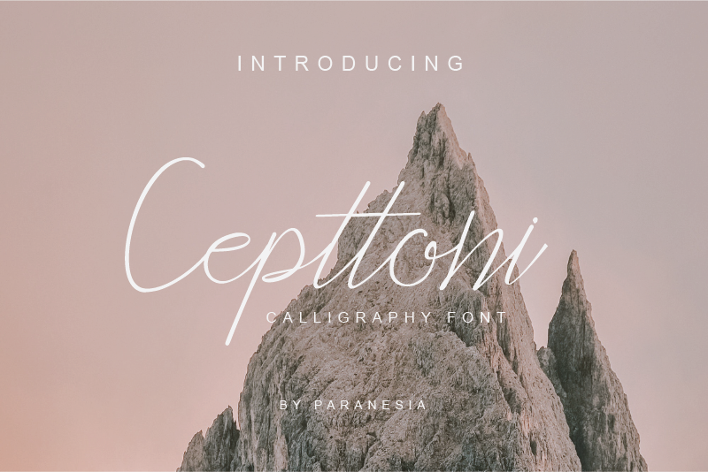 Cepttoni calligraphy font